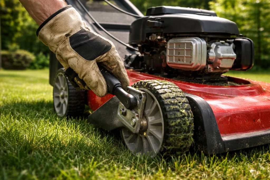 Adjusting mower deck height before figuring out when to start mowing lawn