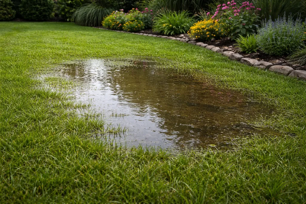 Overwatered yard causing slugs in the lawn