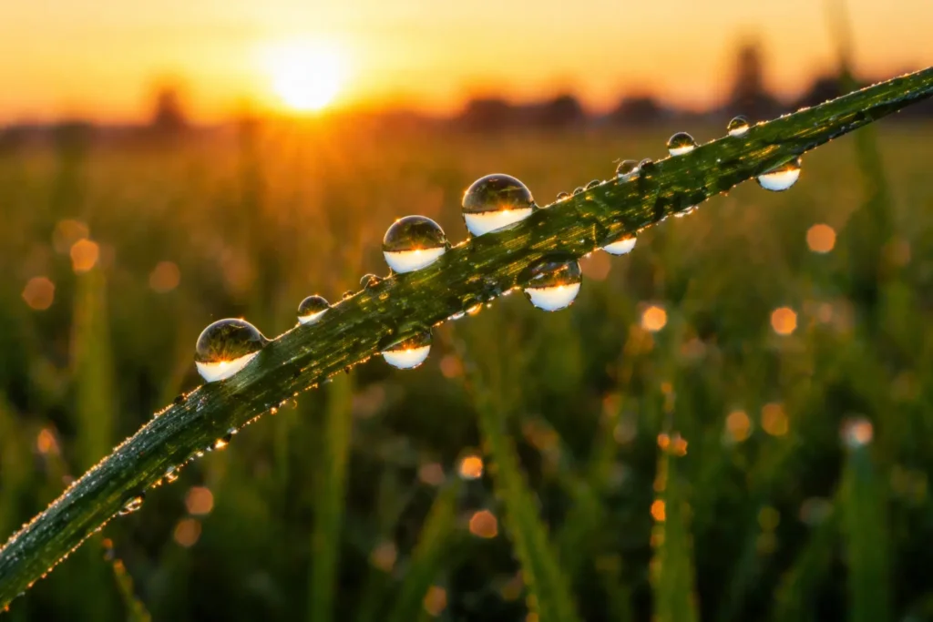 Proper morning lawn watering to prevent turfgrass fungus