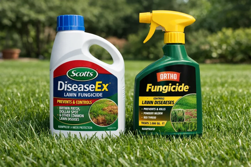 Recommended fungicides for brown patch and dollar spot control