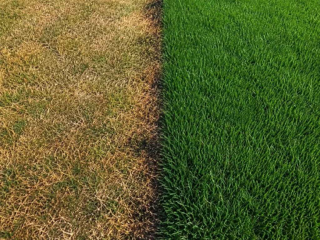 Applying weed and feed at the wrong time causes lawn burn