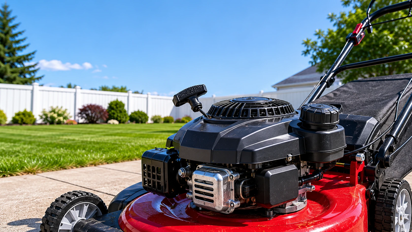 Lawn mower won't start after sitting all winter on driveway.